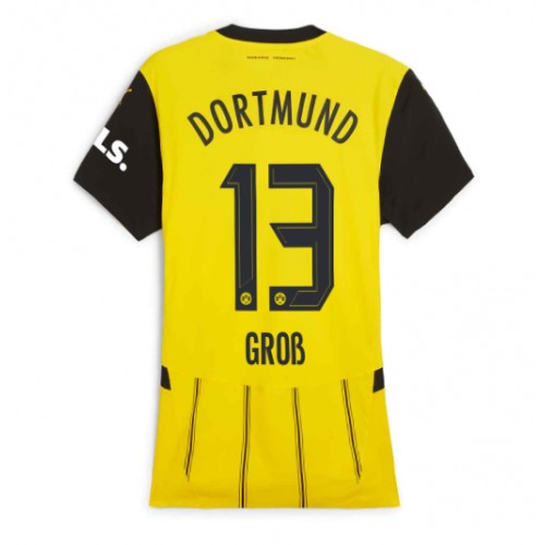 Fotballdrakt Dame Borussia Dortmund Pascal Gross #13 Hjemmedrakt 2024-25 Kortermet